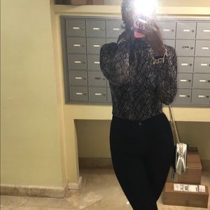 Snakeskin sheer body suit 🗣